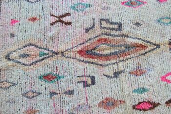 Tapis de couloir Berbere marocain en laine 143 x 240 cm 3