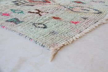 Tapis de couloir Berbere marocain en laine 143 x 240 cm 10