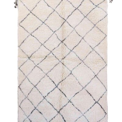 Alfombra bereber marroquí de pura lana 177 x 258 cm