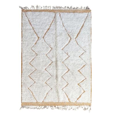 Alfombra bereber marroquí de pura lana 200 x 264 cm