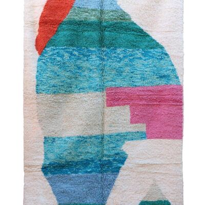 Tappeto berbero marocchino in pura lana 200 x 303 cm