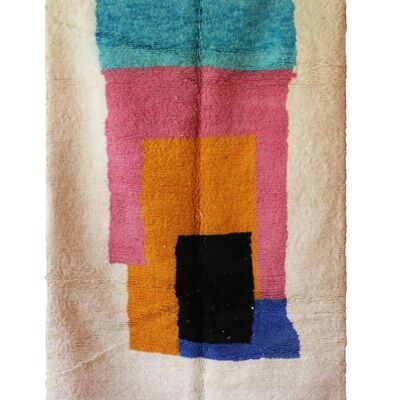 Tappeto berbero marocchino in pura lana 163 x 260 cm