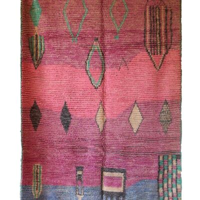 Alfombra bereber marroquí de pura lana 170 x 264 cm