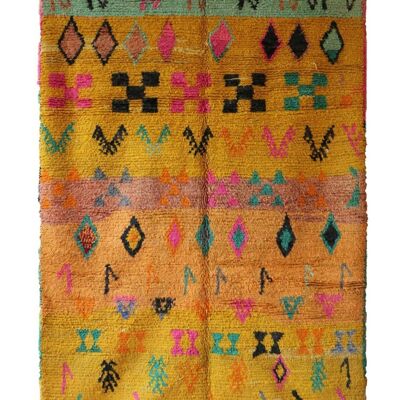 Tappeto berbero marocchino in pura lana 173 x 274 cm