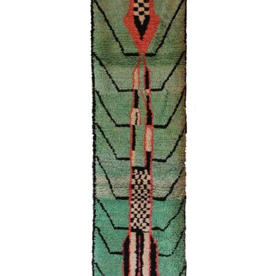 Tappeto da ingresso in pura lana berbera 81 x 294 cm