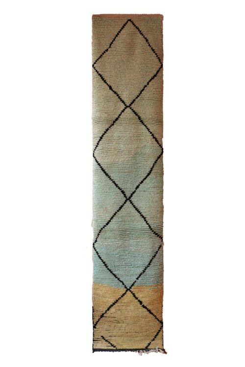 Tapis de couloir pure laine Berbere 71 x 342 cm