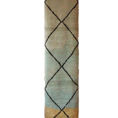Tappeto da ingresso in pura lana berbera 71 x 342 cm