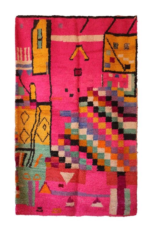 Tapis Berbere marocain pure laine 174 x 275 cm