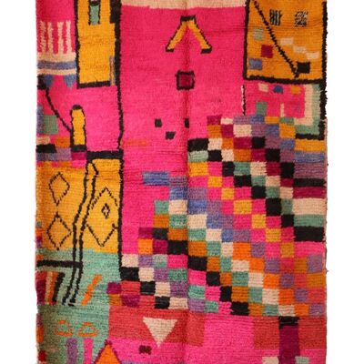 Marokkanischer Berberteppich aus reiner Wolle, 174 x 275 cm