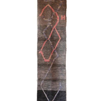 Tapis de couloir pure laine Berbere 75 x 406 cm