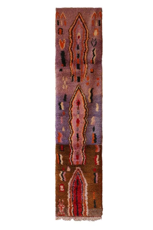 Tapis de couloir pure laine Berbere 73 x 319 cm