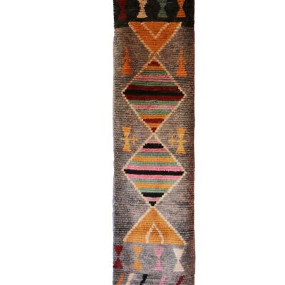 Tappeto da ingresso in pura lana berbera 74 x 351 cm