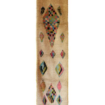 Tappeto da ingresso in pura lana berbera 80 x 363 cm
