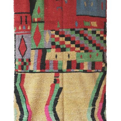 Alfombra bereber marroquí de pura lana 175 x 247 cm