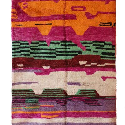 Alfombra bereber marroquí de pura lana 174 x 264 cm