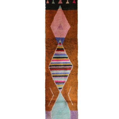 Tappeto da ingresso in pura lana berbera 72 x 399 cm