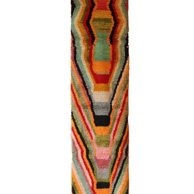 Tappeto da ingresso in pura lana berbera 73 x 344 cm