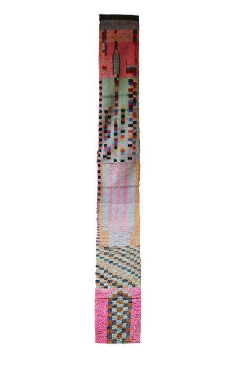 Tapis de couloir Berbere Boujad coloré 78 x 743 cm