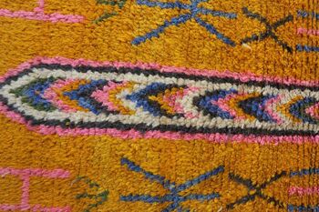 Tapis de couloir Berbere marocain en laine  72 x 391 cm 5