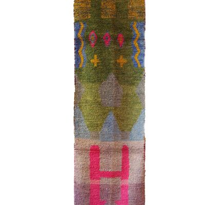 Tappeto da corridoio colorato berbero Boujad 76 x 301 cm