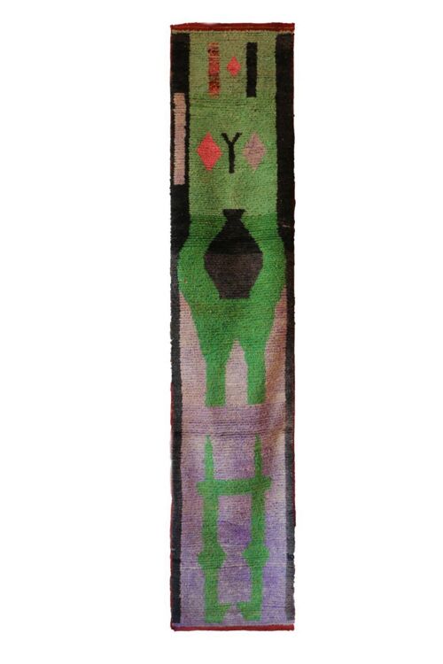 Tapis de couloir Berbere Boujad coloré 70 x 342 cm