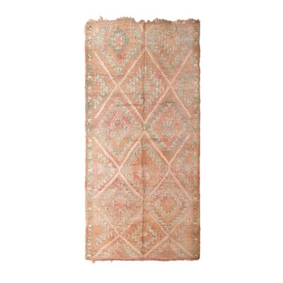 Alfombra bereber marroquí de pura lana 174 x 338 cm