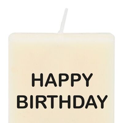 Buchstabenkerze - Happy Birthday