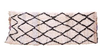 Tapis de couloir Berbere marocain pure laine 75 x 202 cm 10