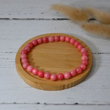 Bracelet Adulte - Pierres naturelles : QUARTZ ROSE 3