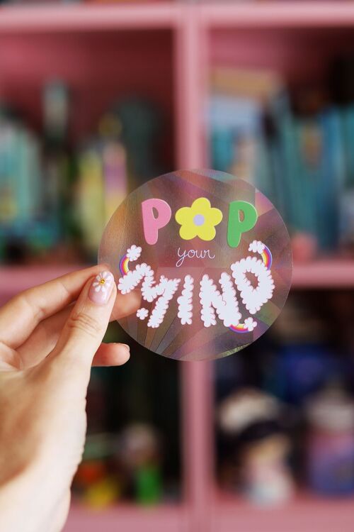 Suncatcher " POP YOUR MIND"