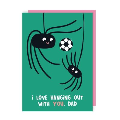 Confezione da 6 biglietti per la festa del papà del calcio I Love Out With You