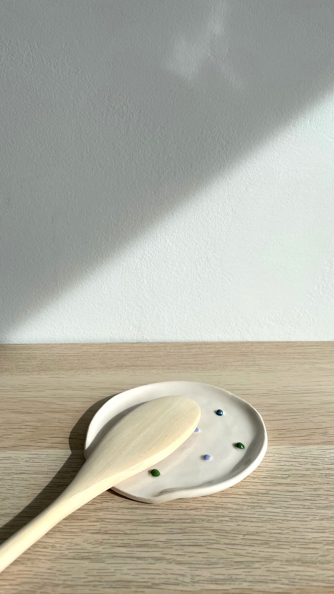 Spoon rest in colorful ceramic - AUTUMN