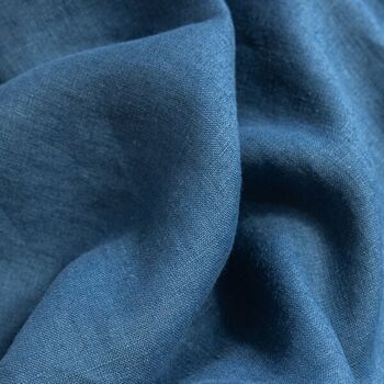 serviettes de table bleu mer fabriquée en France 100% lin 2