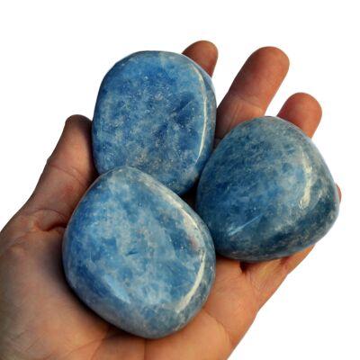 Pierre roulée calcite bleue XL (40mm - 60mm)