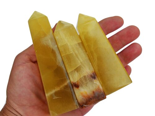 Lemon Calcite Obelisk Crystal (70g - 140g)