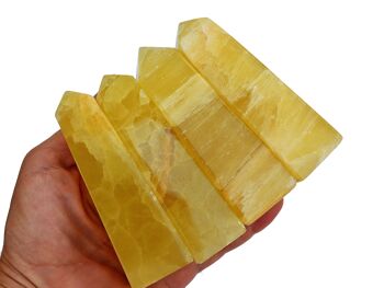 Cristal d'obélisque de calcite citronnée (70g - 140g) 7