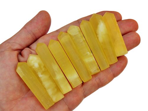 Lemon Calcite Crystal Point (40mm - 60mm)