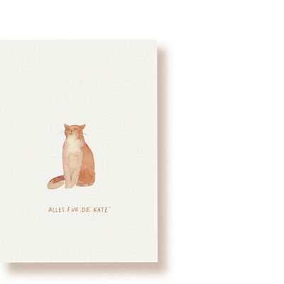 Alles für die Katz' | Postkarte