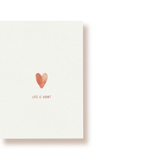 life is heart | Postkarte