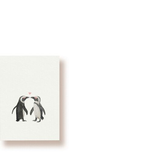 Pinguine in Love | Postkarte