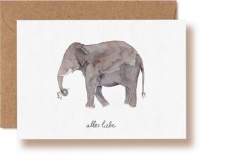 Célébration des éléphants | Carte de voeux 1