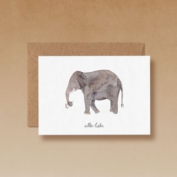Célébration des éléphants | Carte de voeux 3