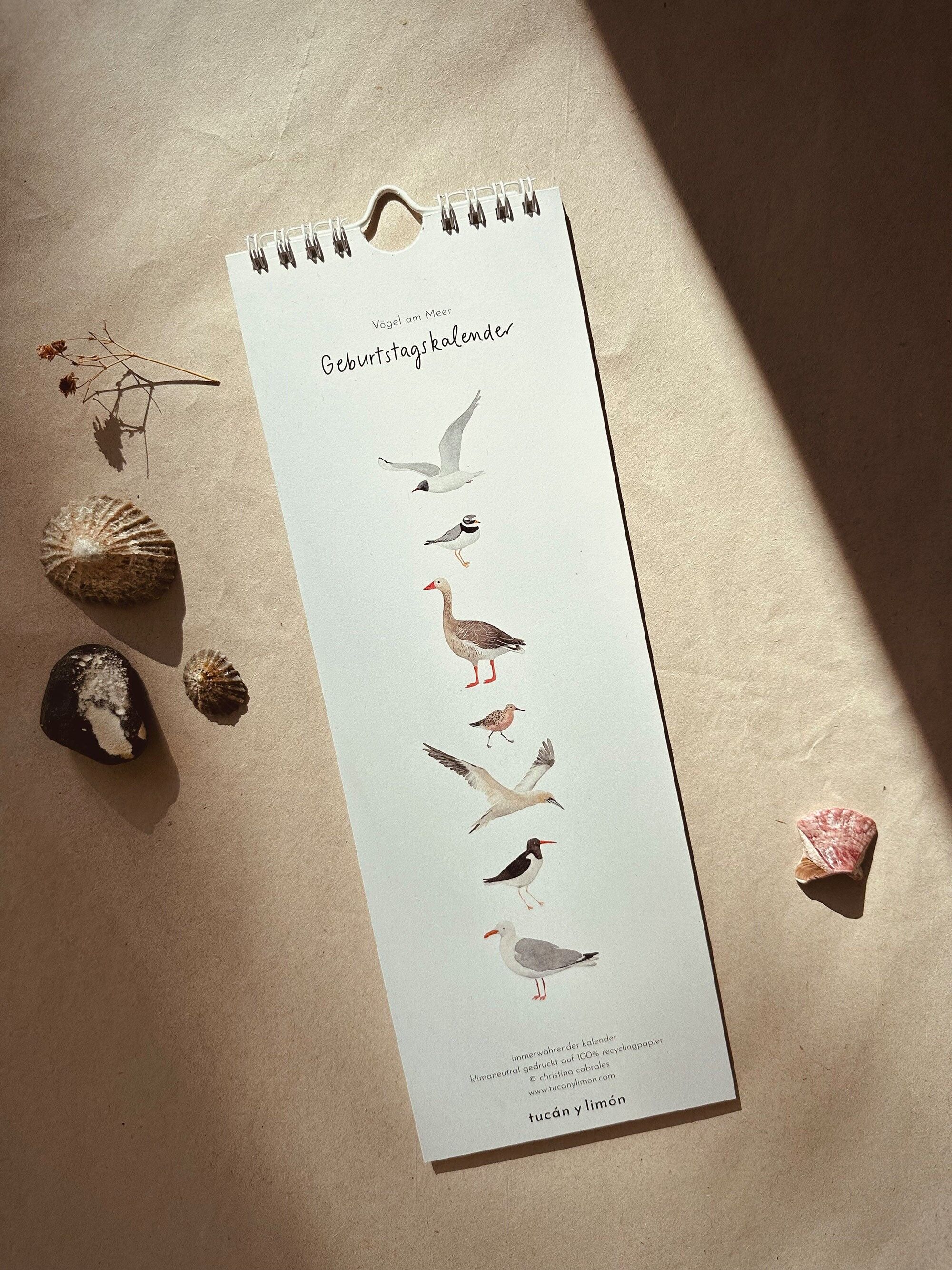 Vögel am Meer | immerwährender Kalender