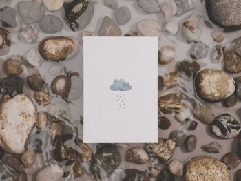 nuage de pluie | carte postale 2