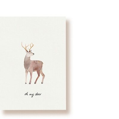 Hirsch - oh my deer | Postkarte