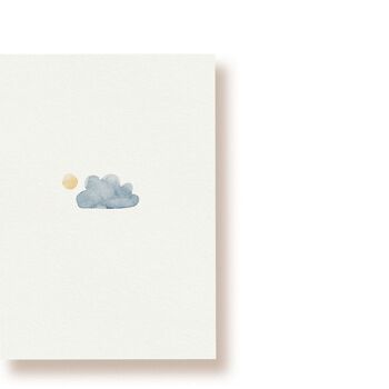 Nuage avec soleil | carte postale 1