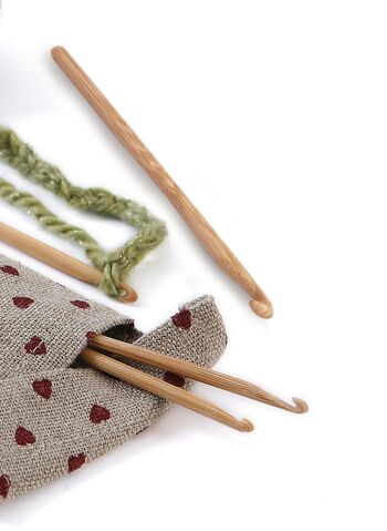 Crochets bambou sans manche, 15 cm n°3.5 2