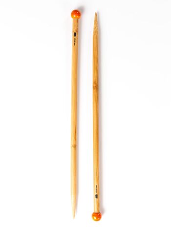 Aiguilles en bambou embout fantaisie, 33 cm n°10 2