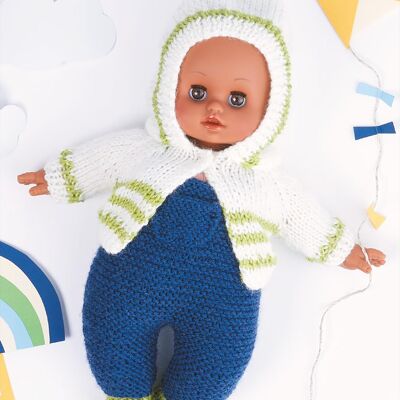 Muñeca mestiza para vestir, 28 cm, Petitcollin