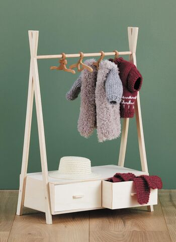 Kit dressing en bois, 31 x 16 x 48 cm